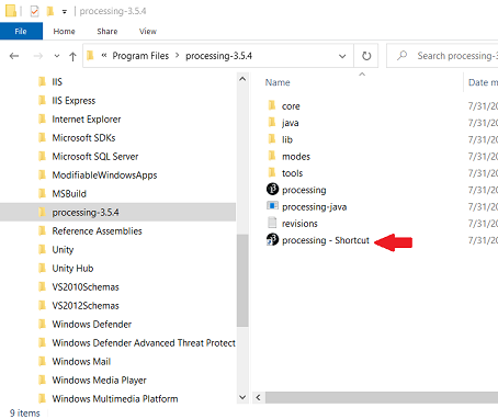 processing-folder-install-location-shortcut.png